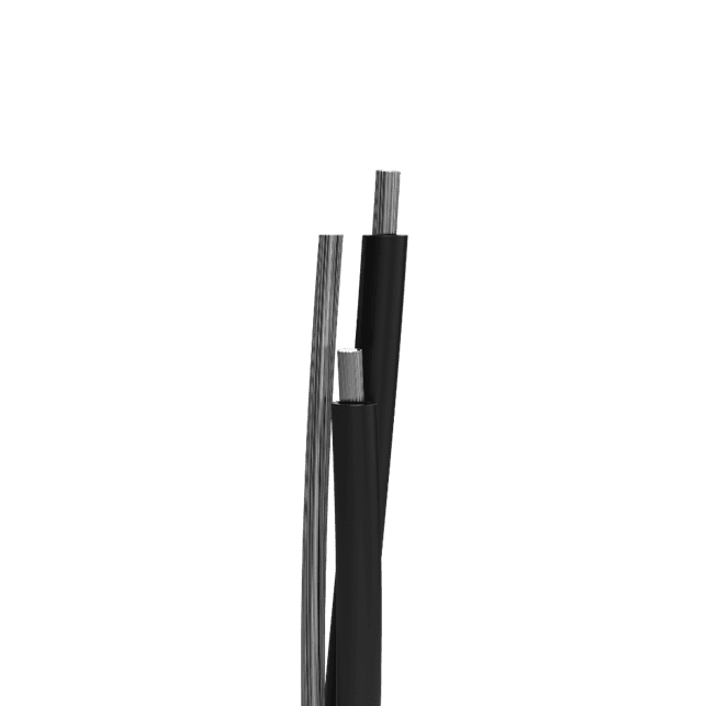 Service Drop Triplex, ACSR Messenger, 1350 Aluminum Conductors, 90°C Dry or Wet, Rated 600 V