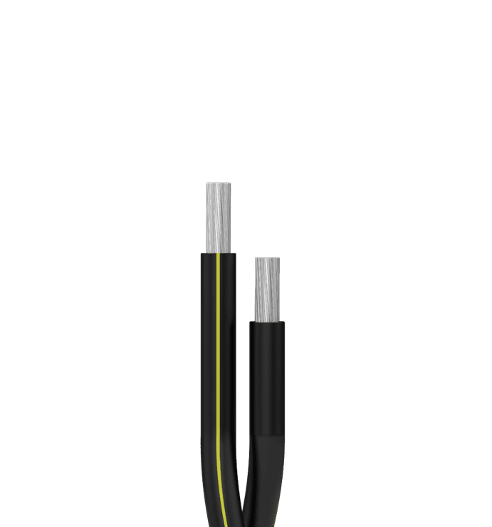 URD Duplex UL Type USE-2, 1350 Aluminum Conductors, 90°C Dry or Wet, Rated 600 V