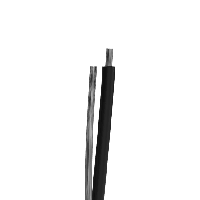Service Drop Duplex, AAC Messenger, 1350 Aluminum Conductor, 90°C Dry or Wet, Rated 600 V